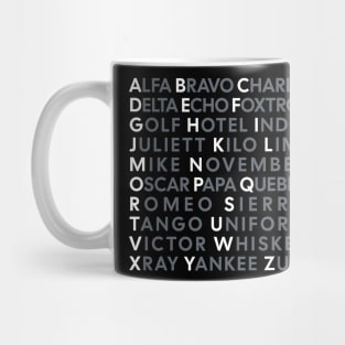 NATO Phonetic Alphabet Mug